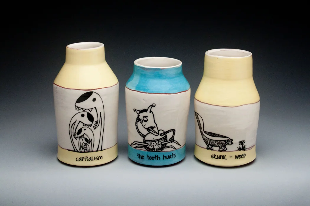 Bottle Vases 2-3” width, 4-6” tall $32-36