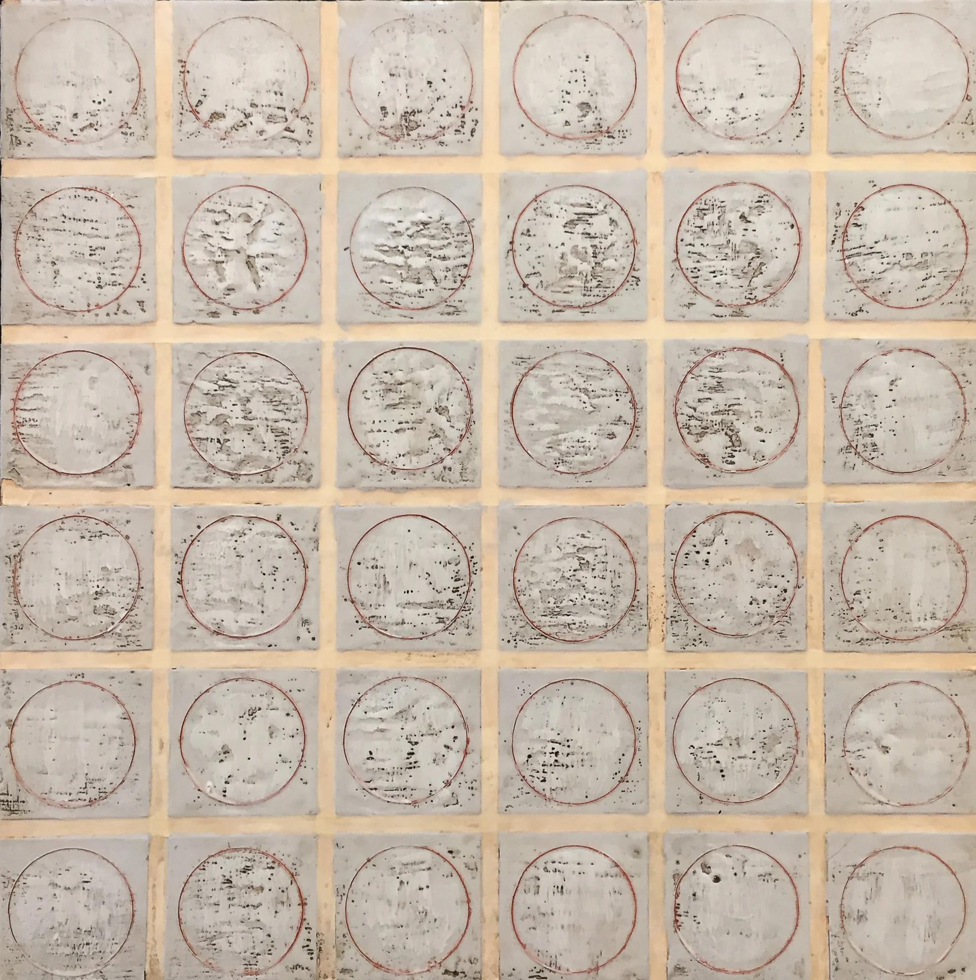 Gray Circle Grid