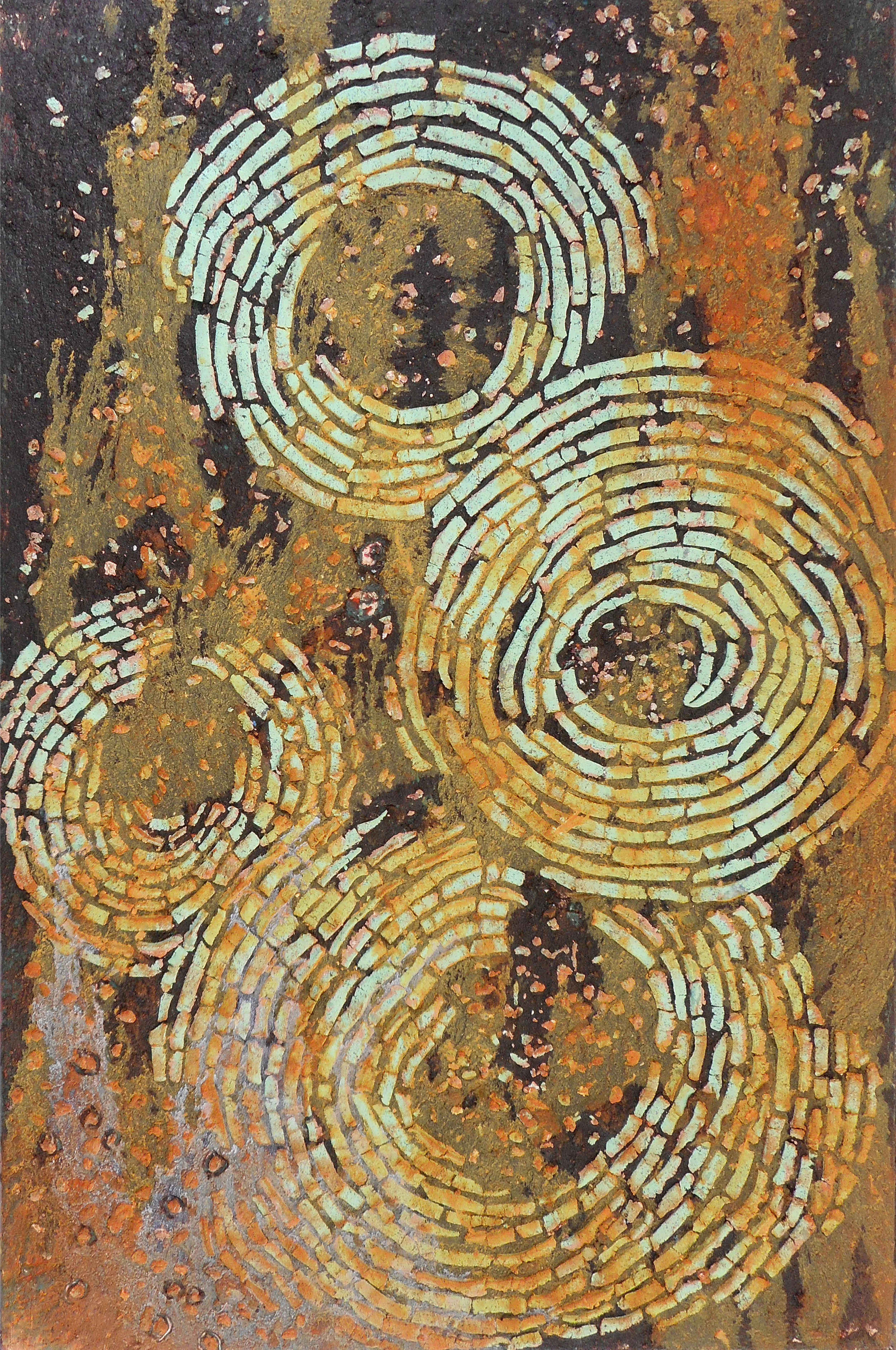 The Time it Takes Oil, cold wax medium 12x18 $250