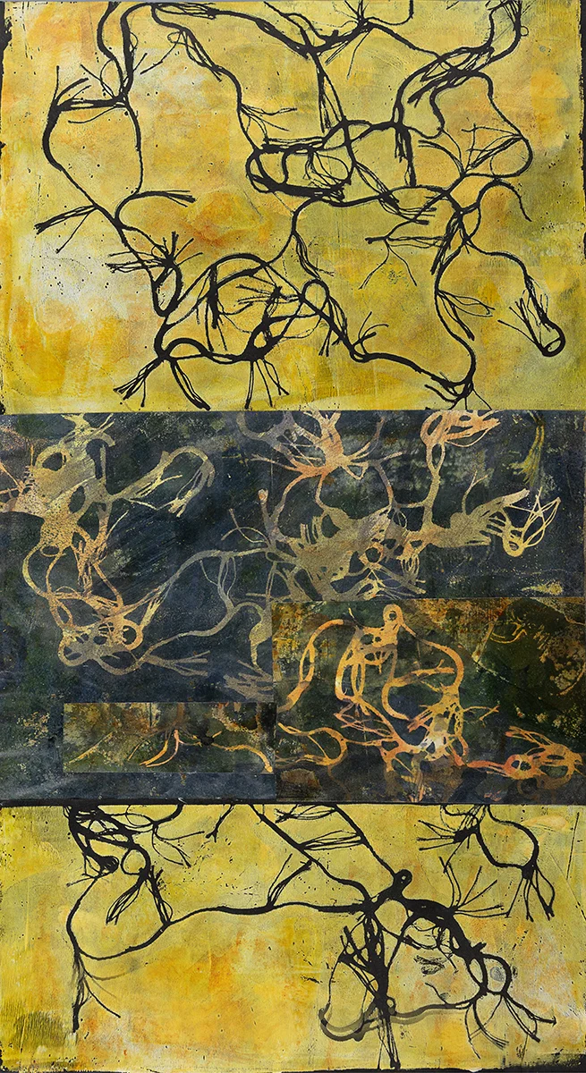 Persian Scroll Mixed Media $495
