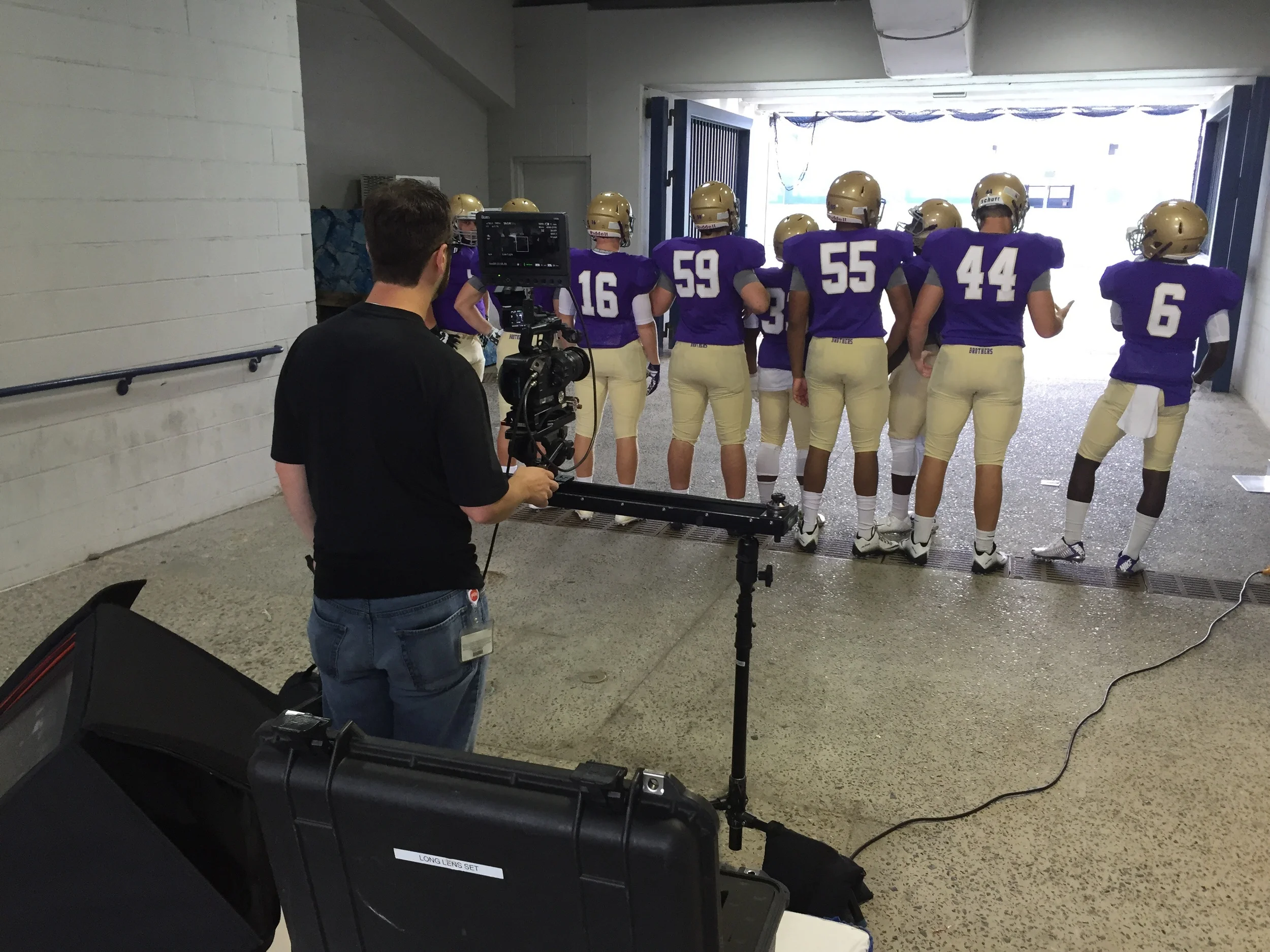 Using the FS7 to shoot the annual Liberty Bowl halftime video for St. Jude