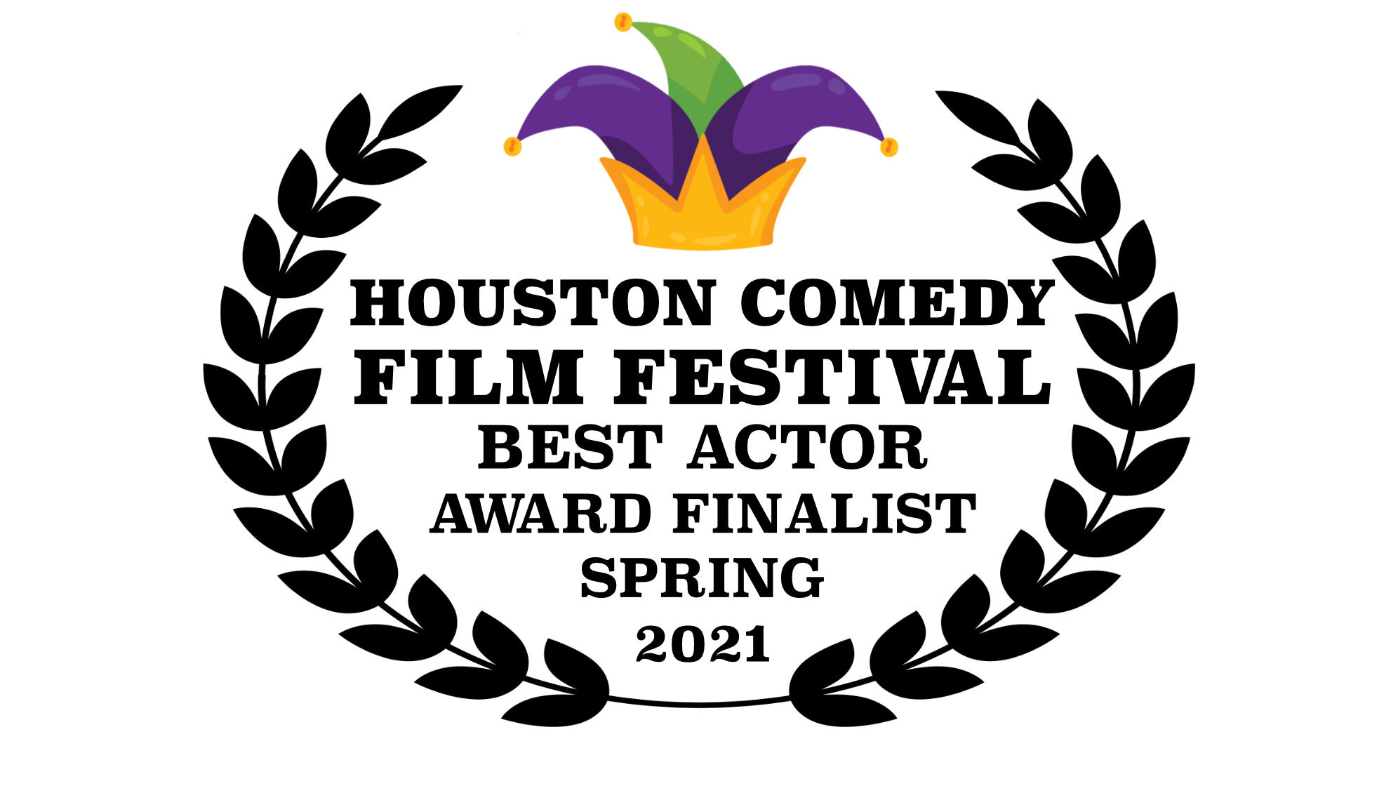 Houston Comedy Film Festival Spring 2021 Best Actor Award Finalist-Black.jpg