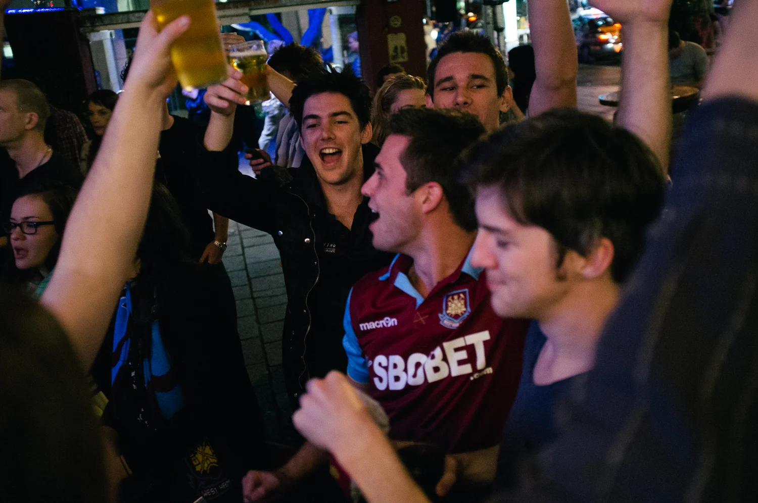 WHUFC vs. NCFC. 0-0 unfortunately, but I will remember this night as the night I really got in to watching football again and met some great folks.