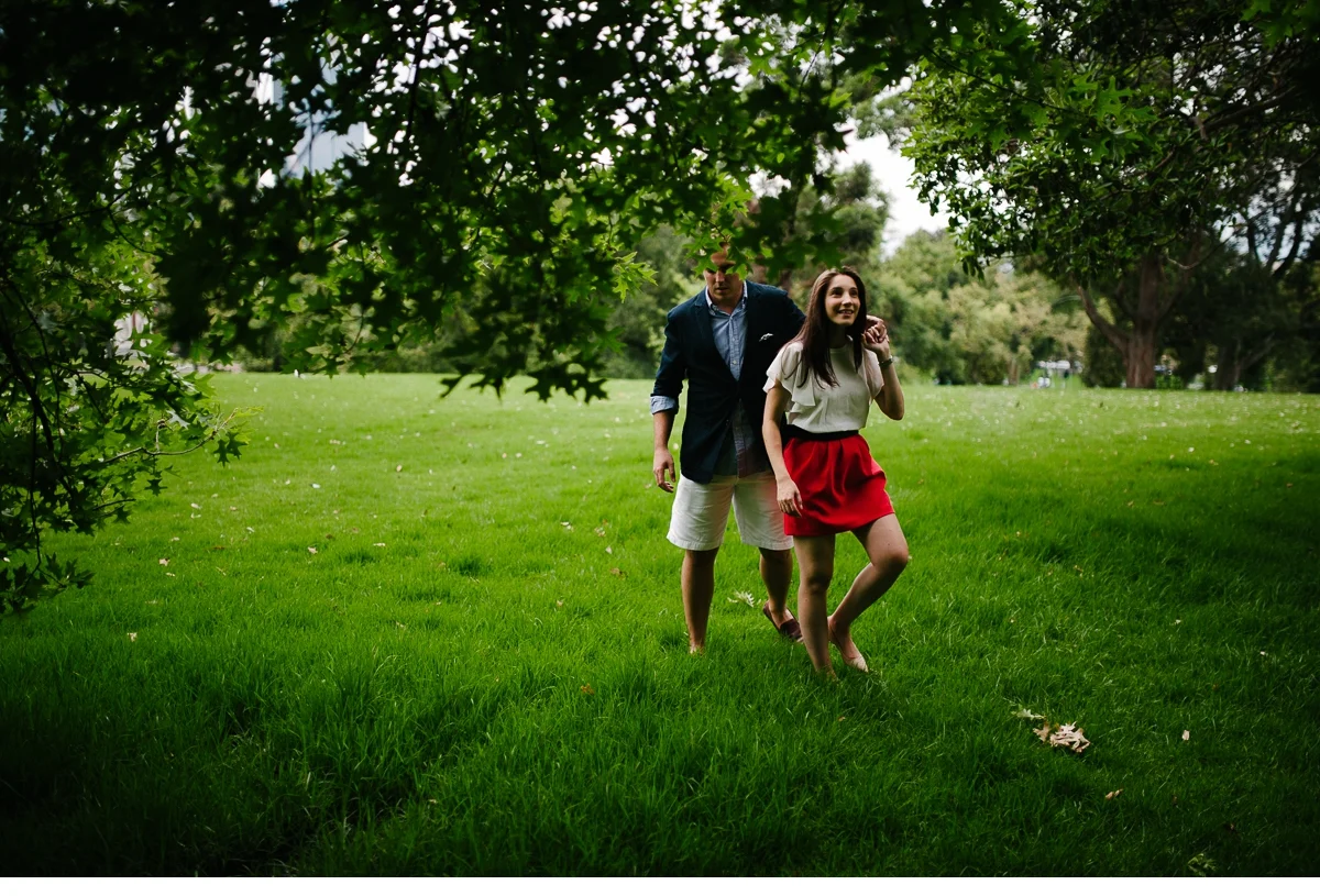walking in the park