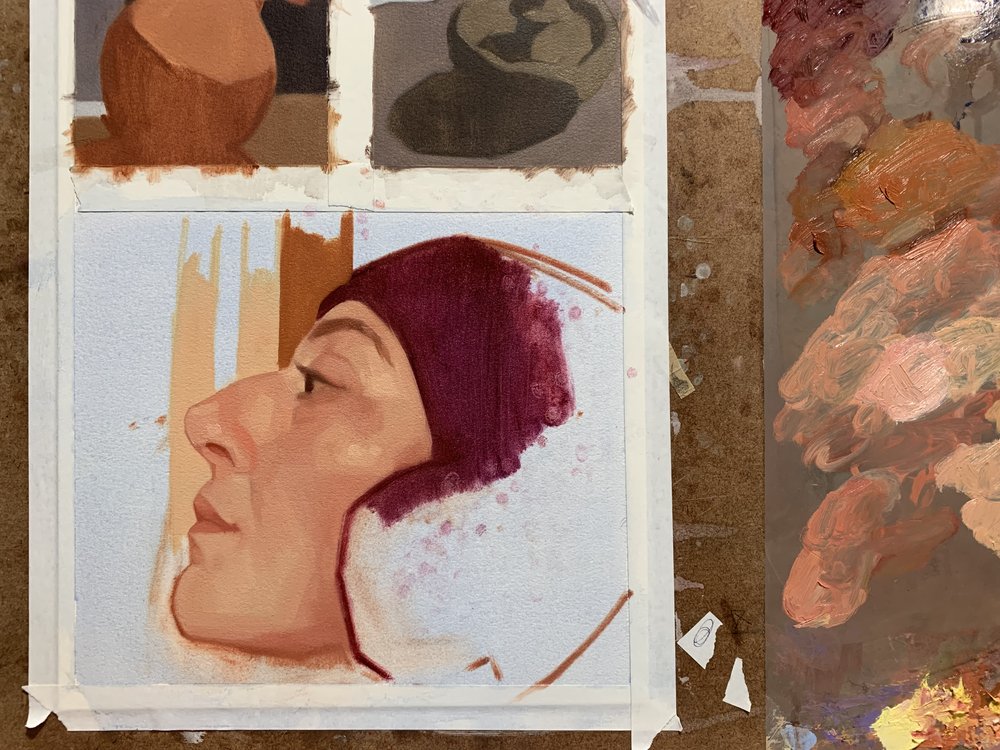 Self Portrait Study with Medieval/70's Vibes — Shop-Felicia