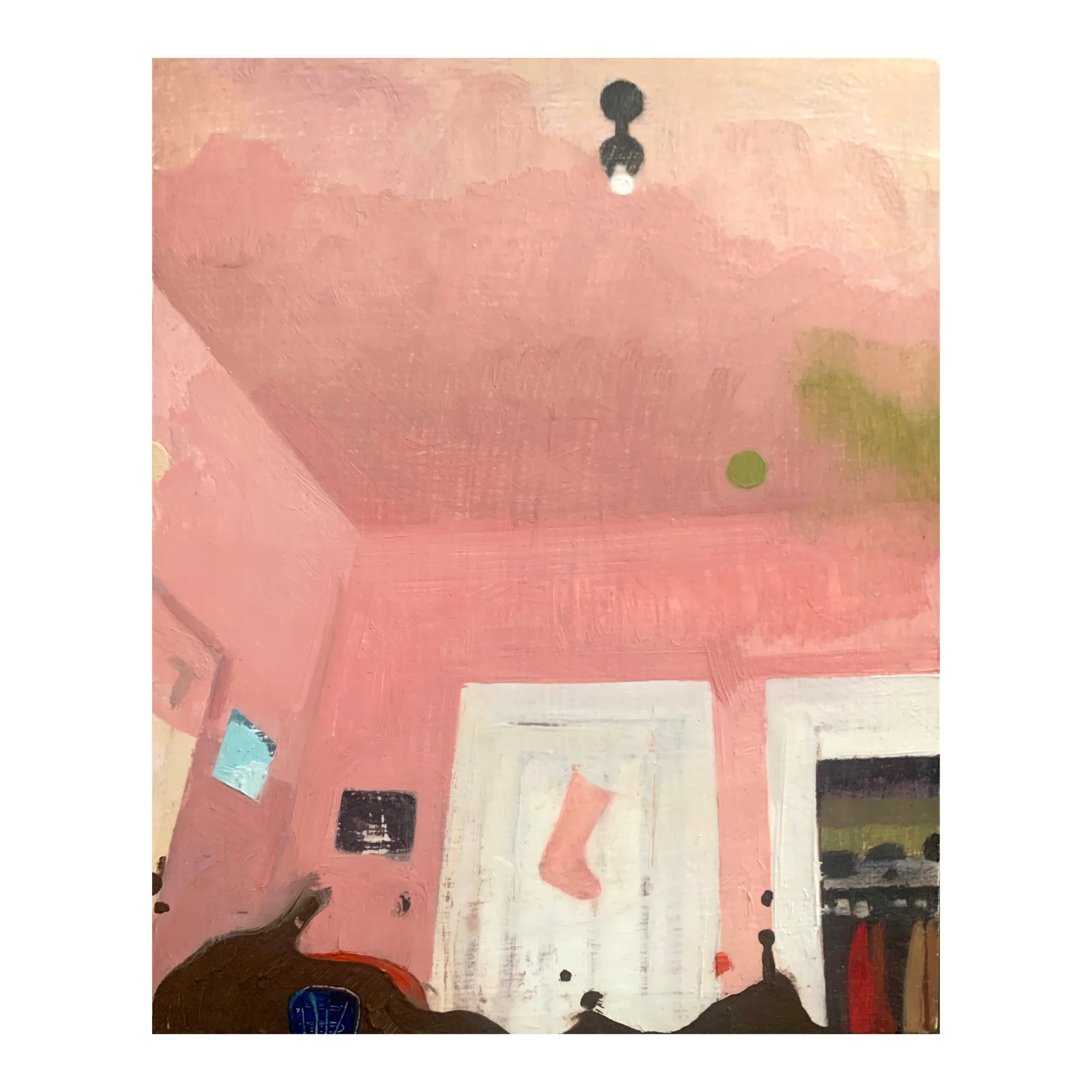 Grounded, oil and wax on wood, 8"x10", $1200