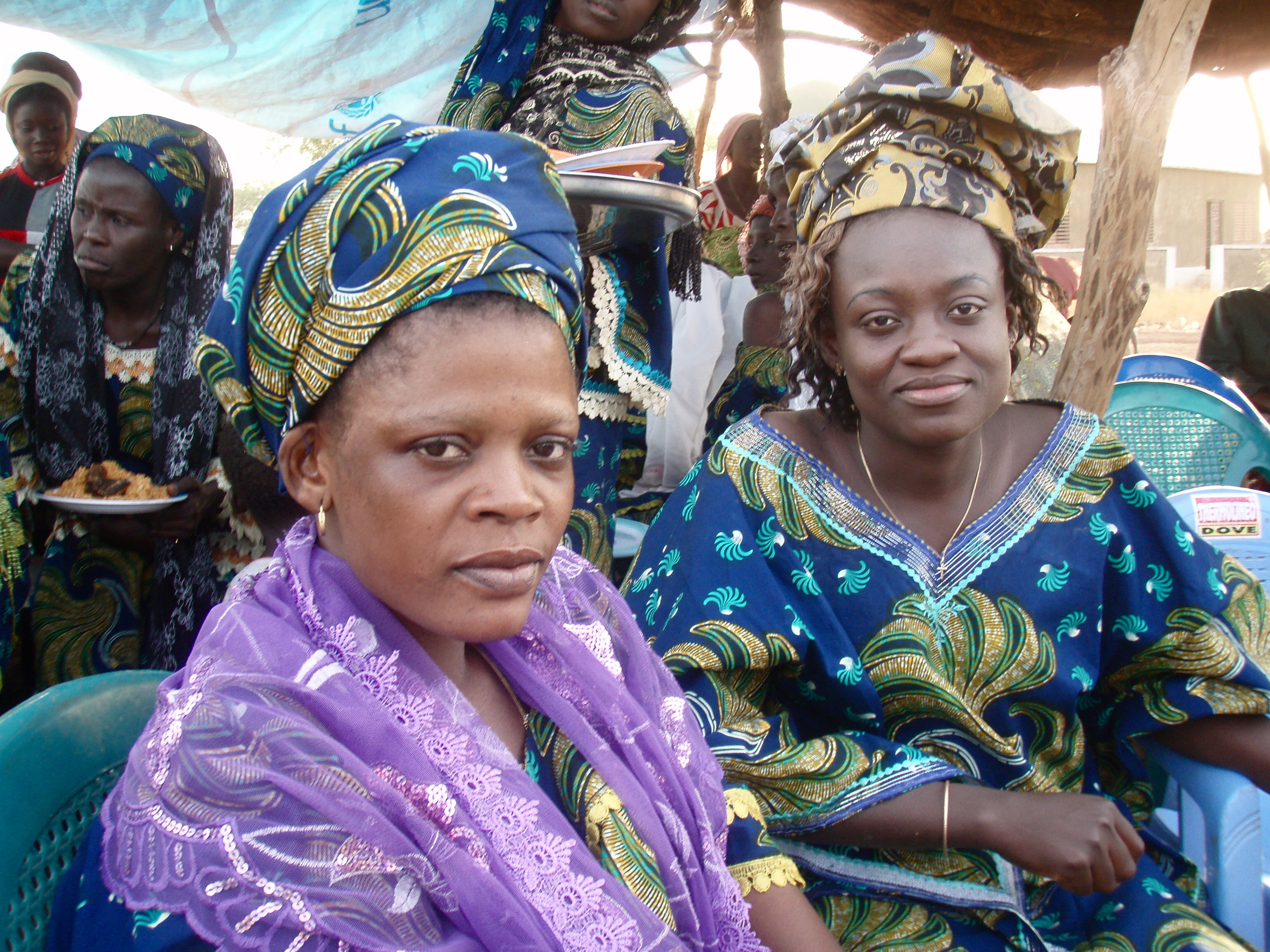  Members of a micro-finance group ​at the group's annual celebration. 