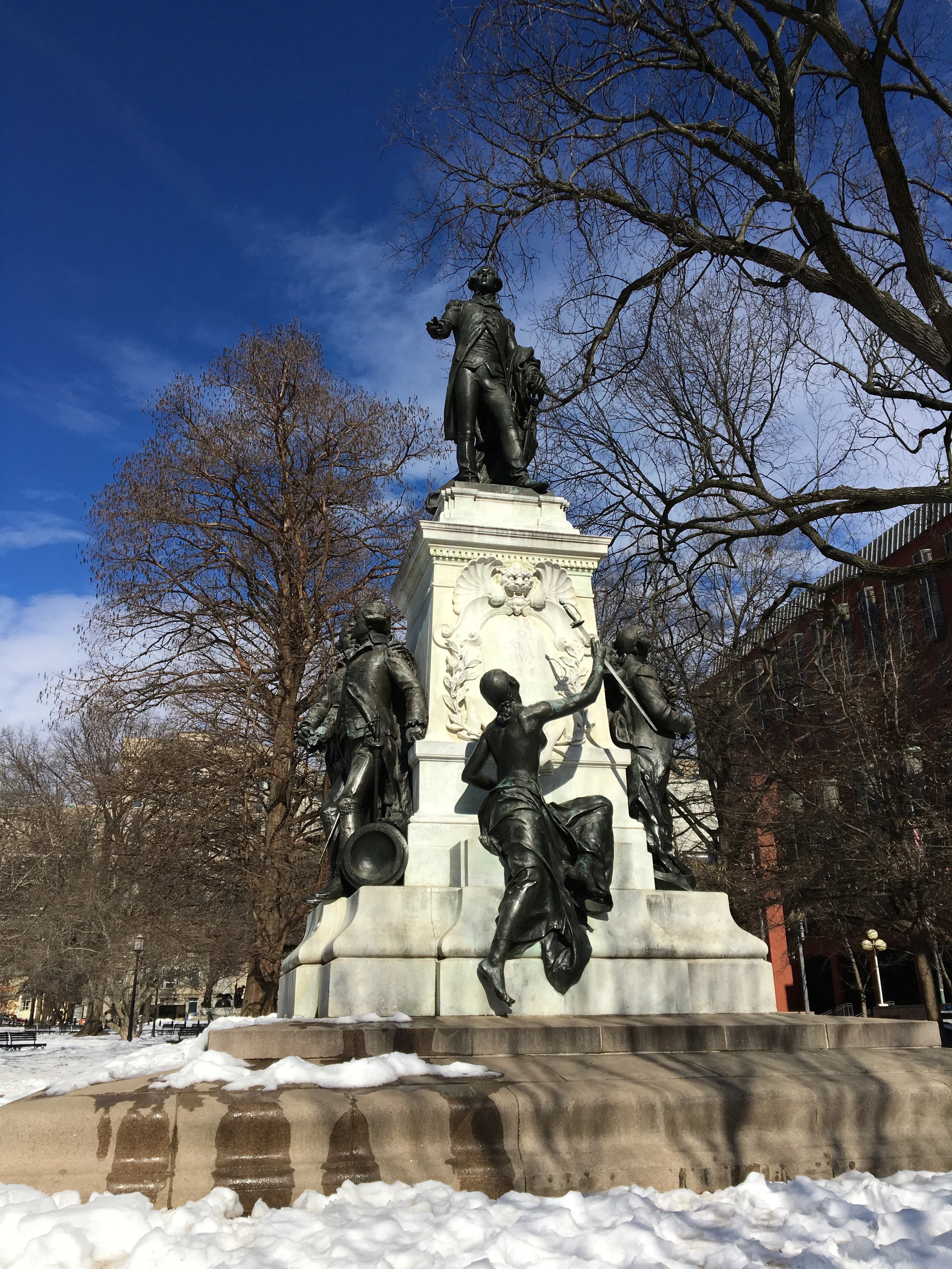 Lafayette and some friends at Lafayette Square. Photo by Gabe Bullard. 