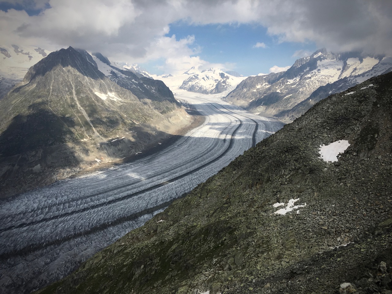 While reading about Edward Lee’s food adventures, I saw my first glacier.