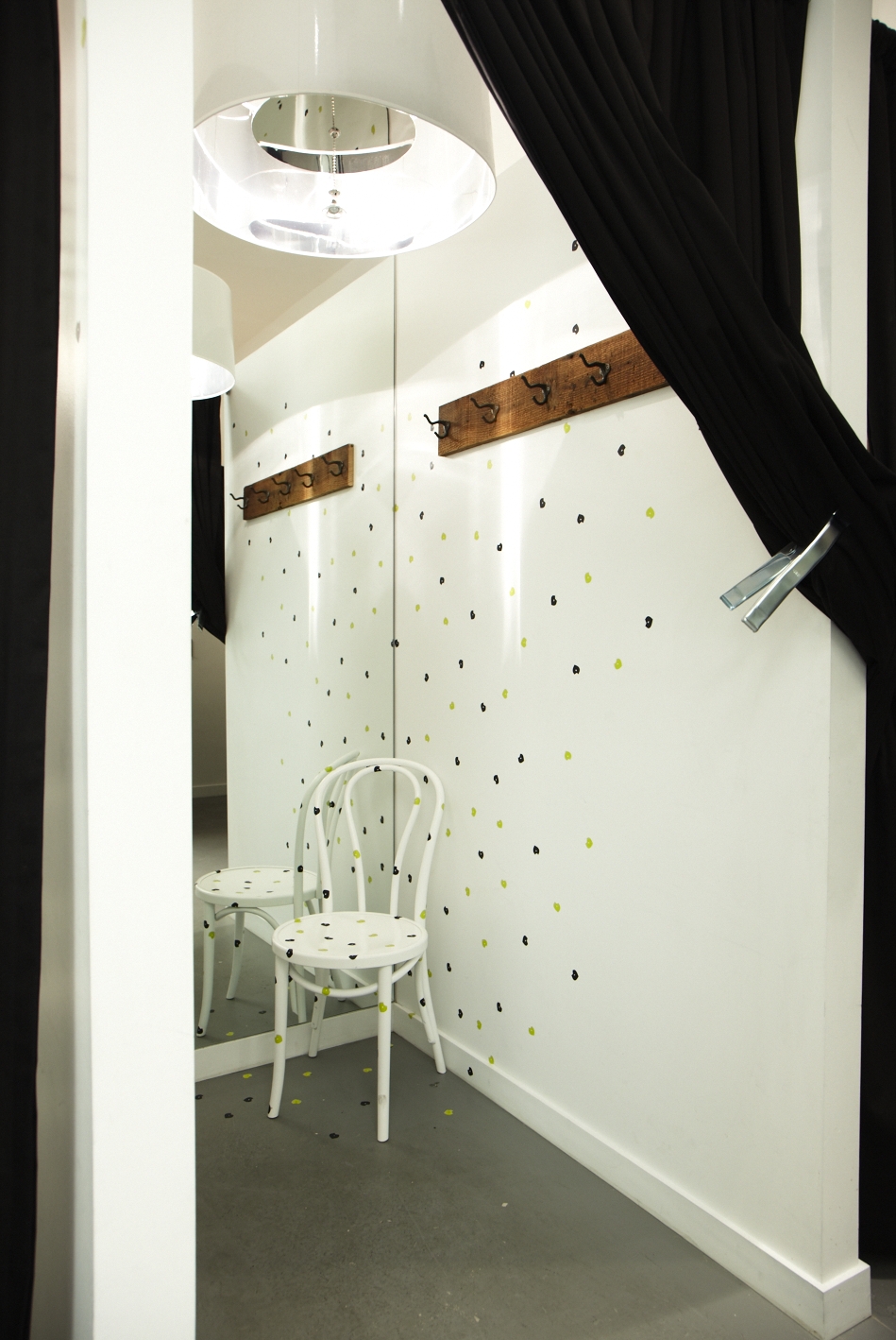 Interior of fitting room