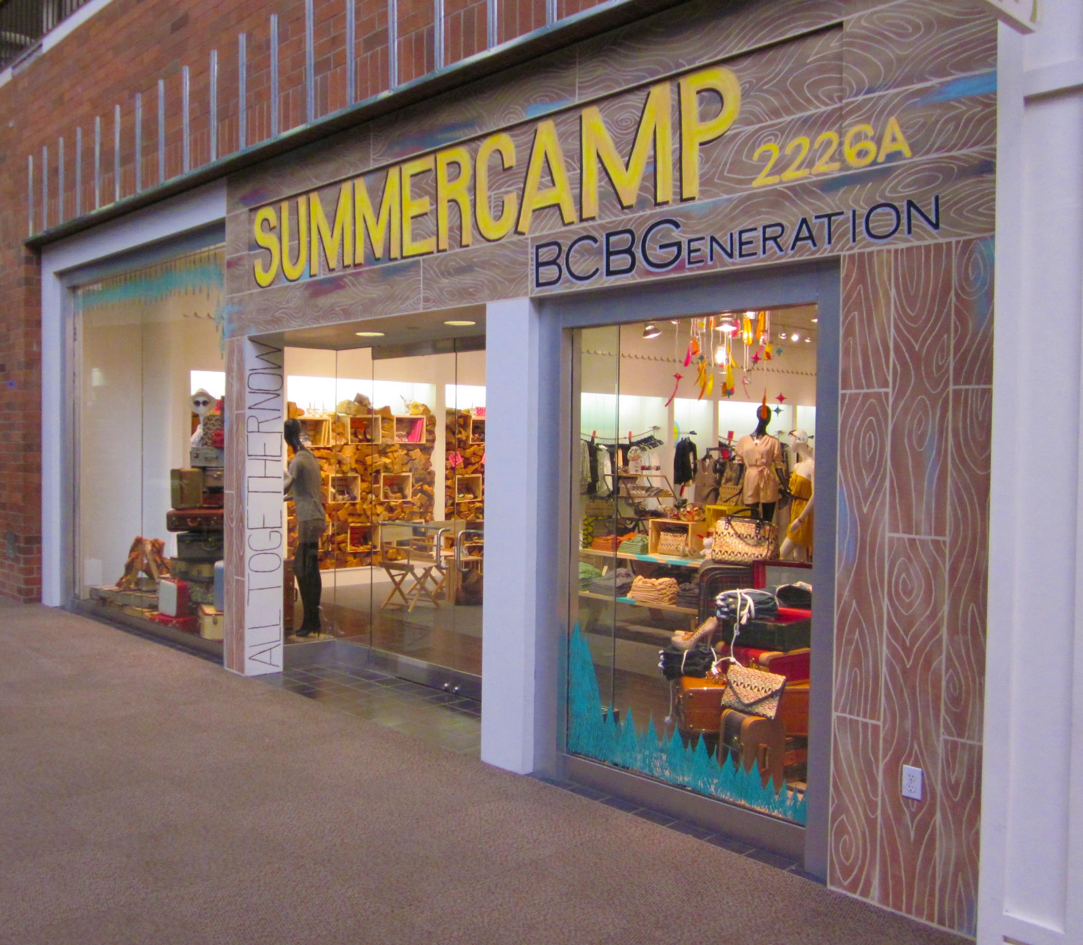 summer camp pop-up shop