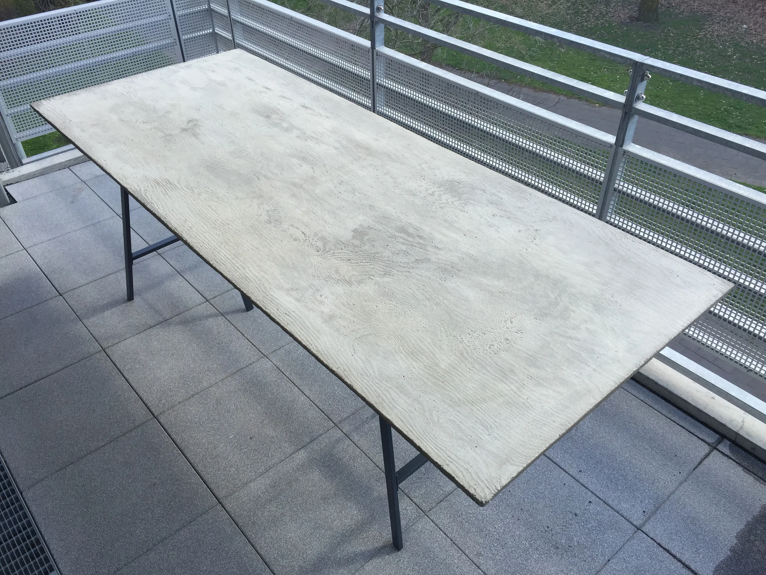beton tischplatte outdoor
