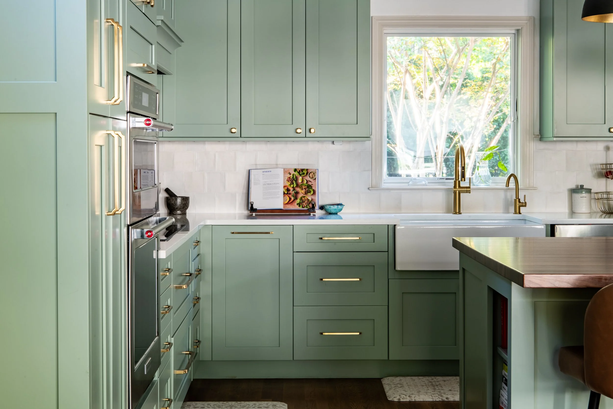Modern kitchen design green cabinets Summit NJ.jpg