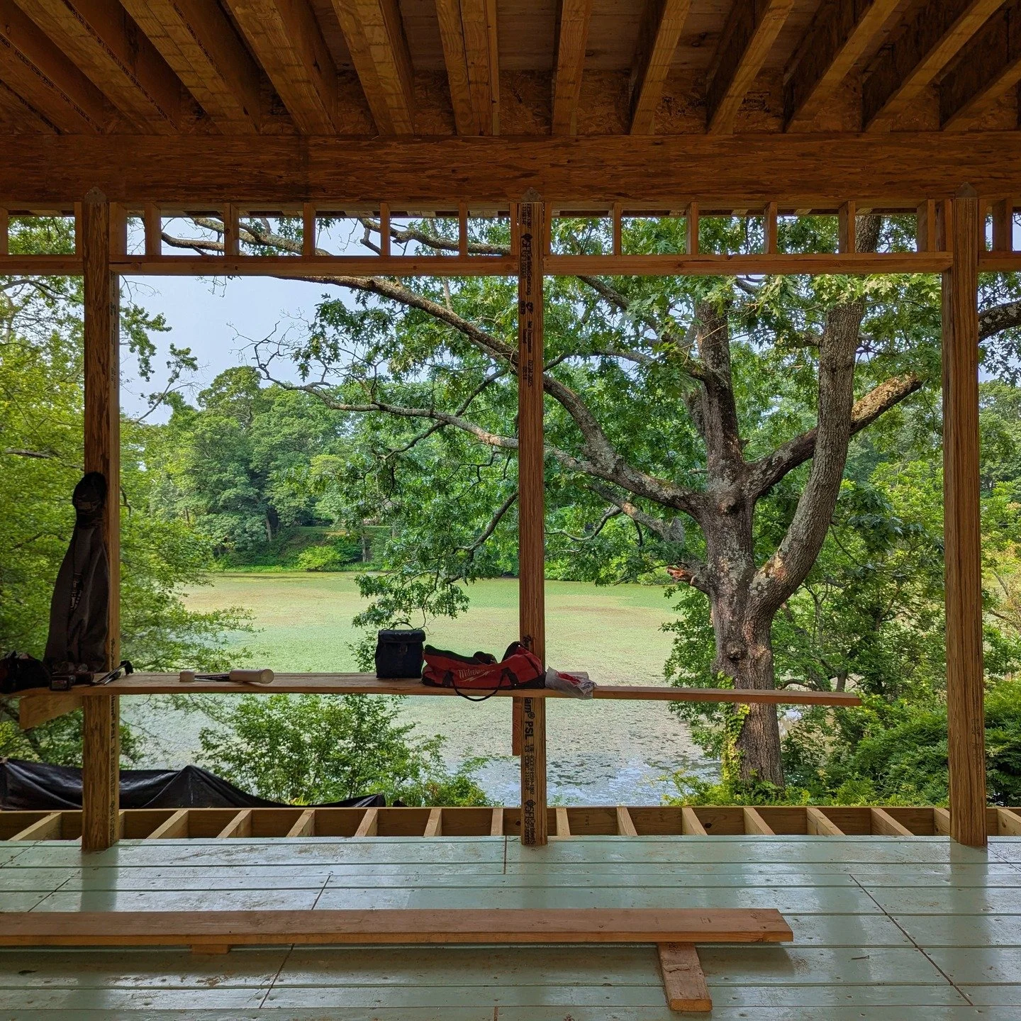 The living room view from our Fair Haven House project...

builder: @rthbuildingco