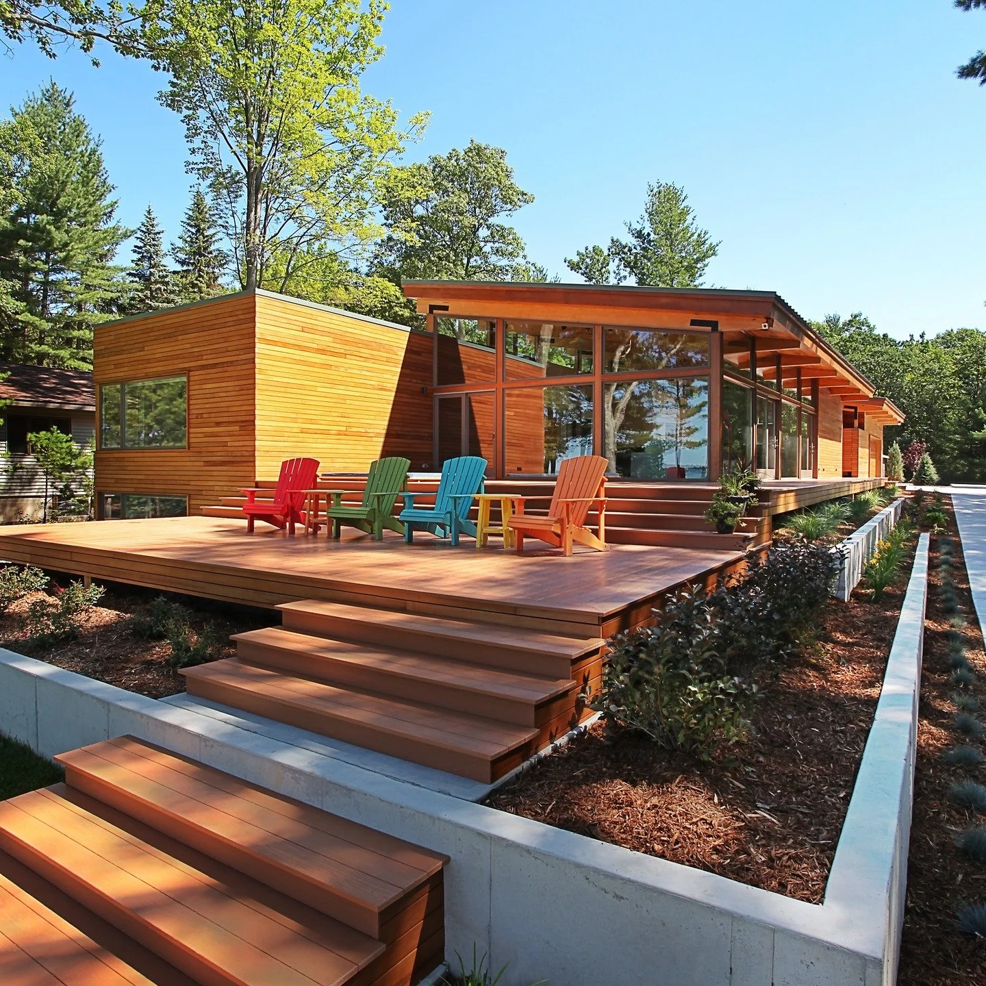 The one that started it all 15 years ago...

photos by @jeffgarlandphoto 
built by RL Zuzula Builders

#residentialarchitecture, #residentialarchitect, #residentialdesign, #lakehouse, #realcedar, #michiganmodern