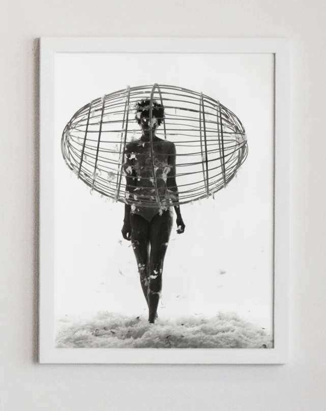 Atlas , 2011 Stefanie Batten Bland in the first studio exploration of movement with the Egg Sculpture