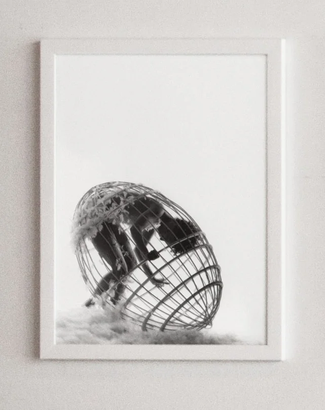 Cage , 2011 Stefanie Batten Bland in the first studio exploration of movement with the Egg Sculpture