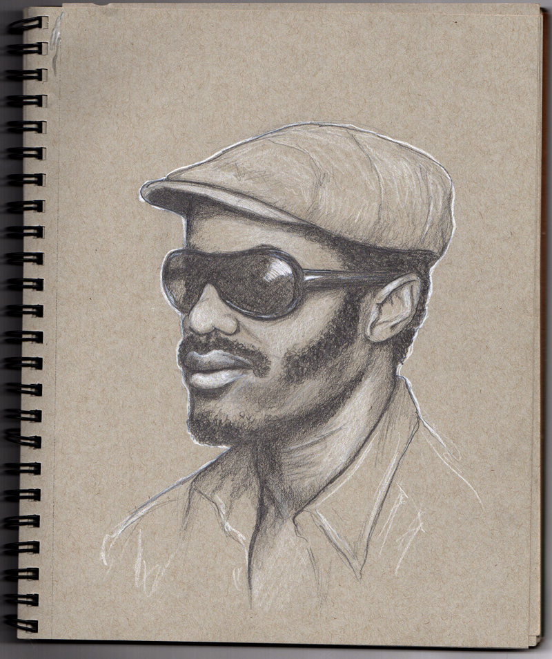 Stevie Wonder - graphite study