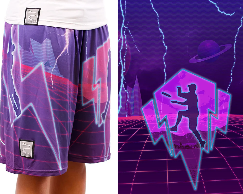 Laser Grid Frisbee Shorts