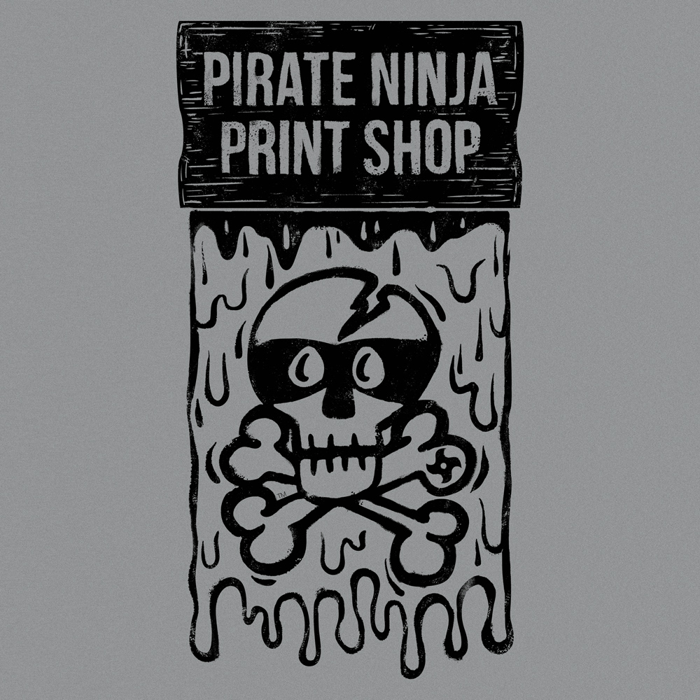Pirate Ninja Print Shop T-shirt