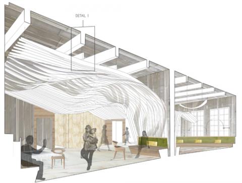 A rendering of the restaurant component of my proposed Pier A redevelopment