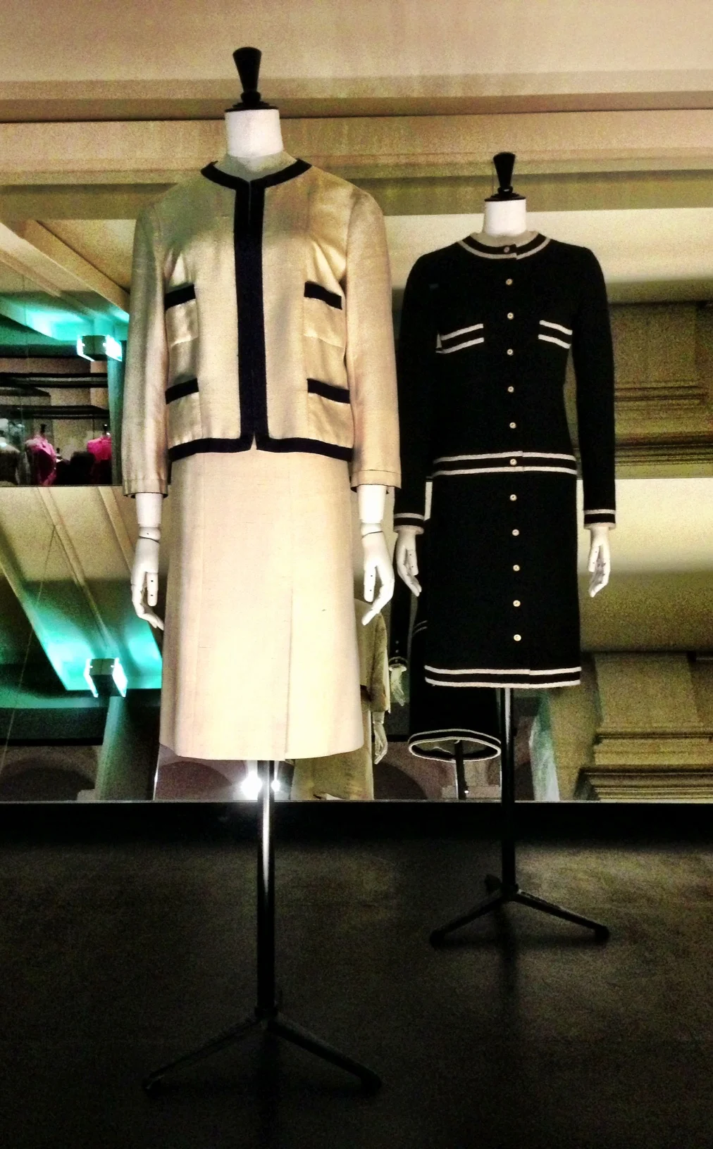 Two iterations of Chanel suits.