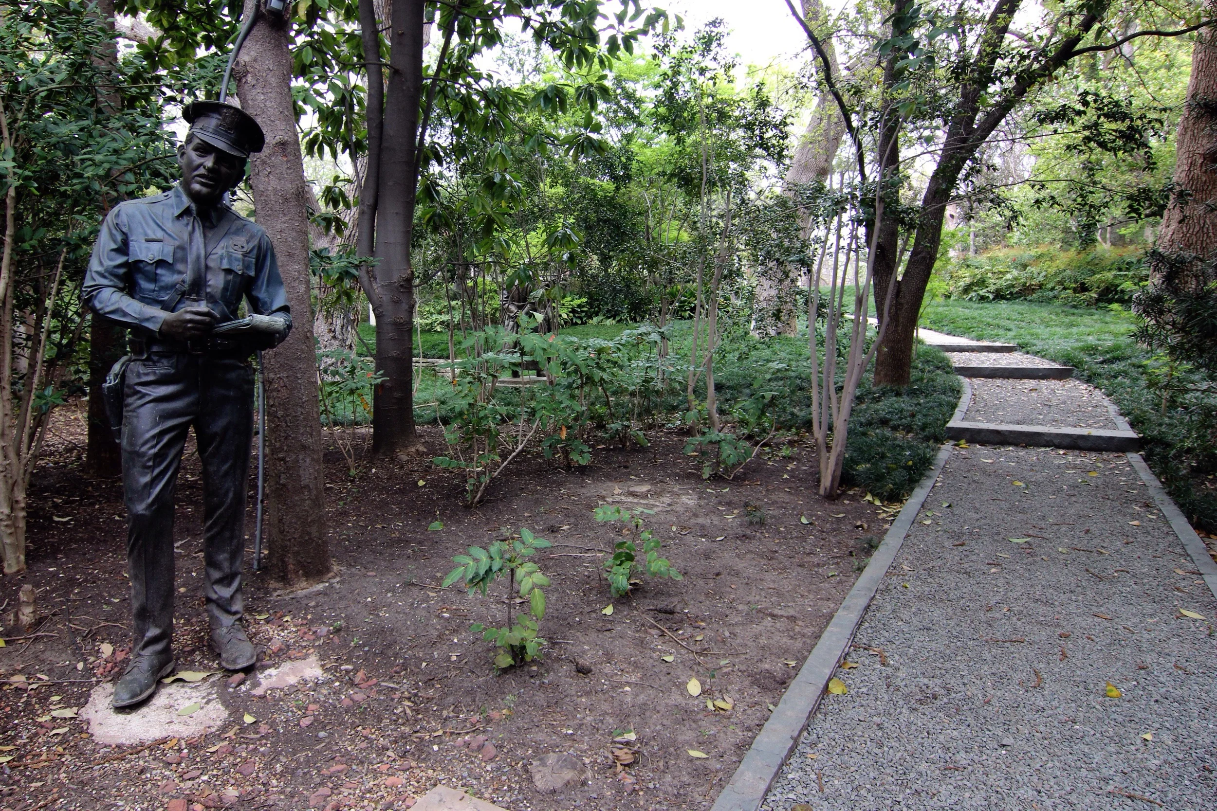 One of many statues belonging to a wealthy family in the Turtle Creek neighborhood. Apparently their passion is to swoop in when authoritarian regimes fall and collect statues of political figures.