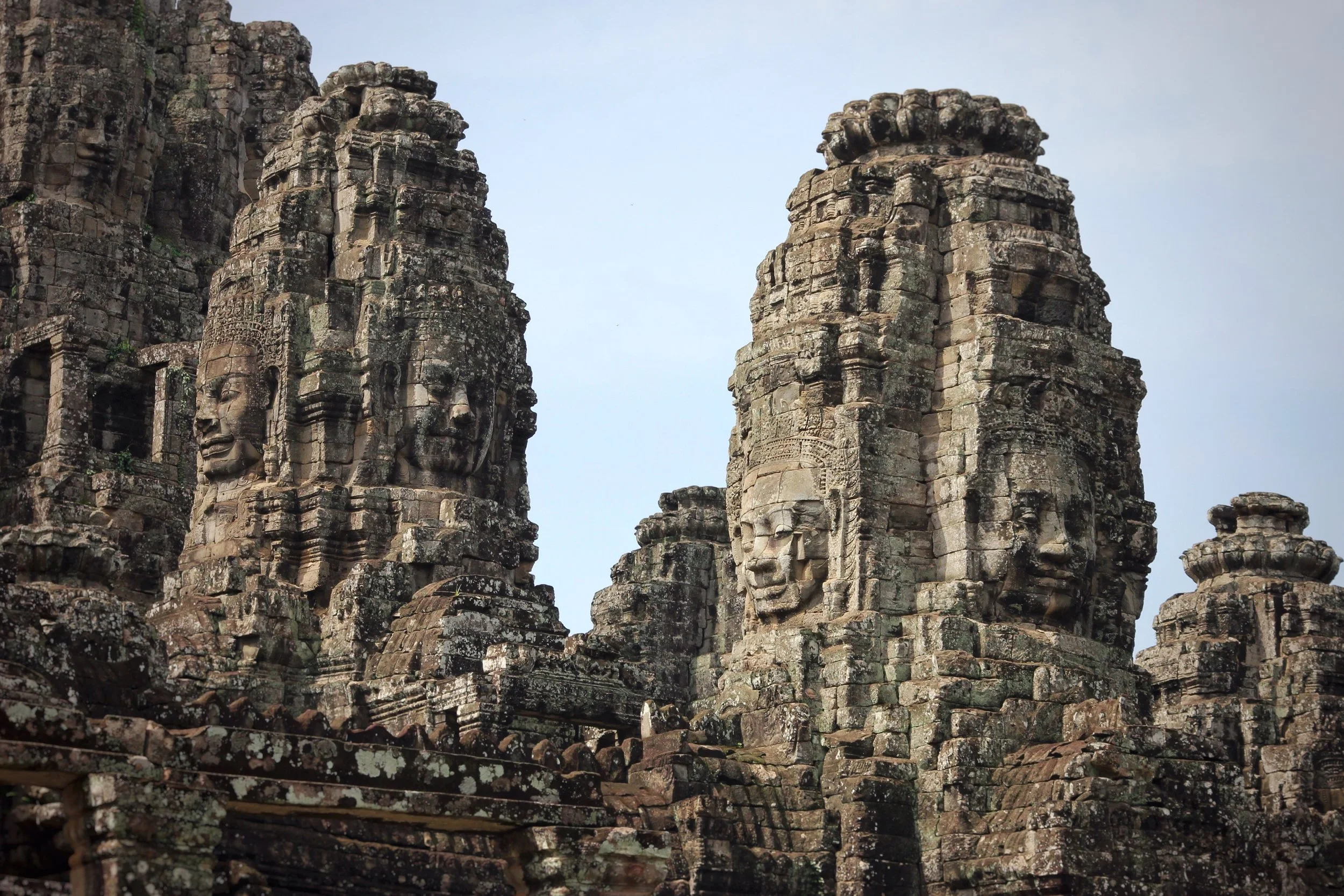 Some of the Buddhas of Bayon.