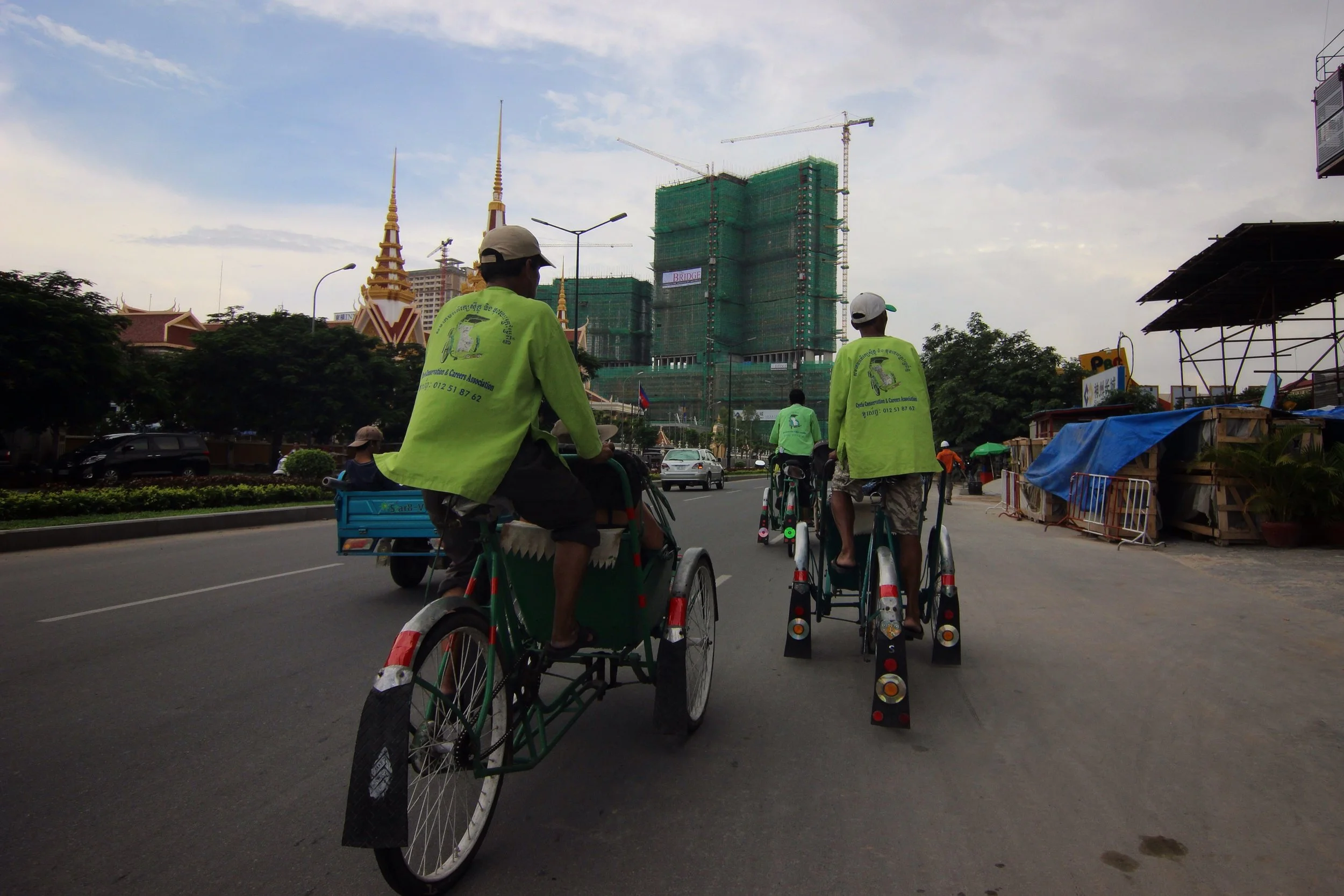 A view of the parliament building on the left, ironically located just next to a casino (gambling is illegal).