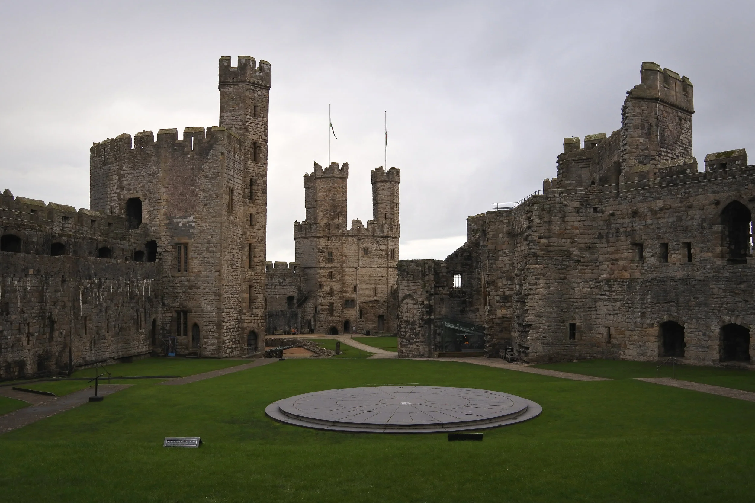 View of Caernarfon Castle.