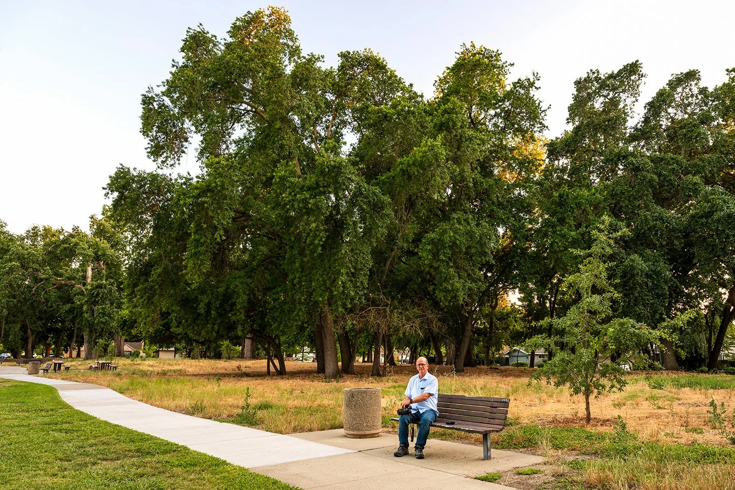 The golden hour In Sacramento's Marriott Park