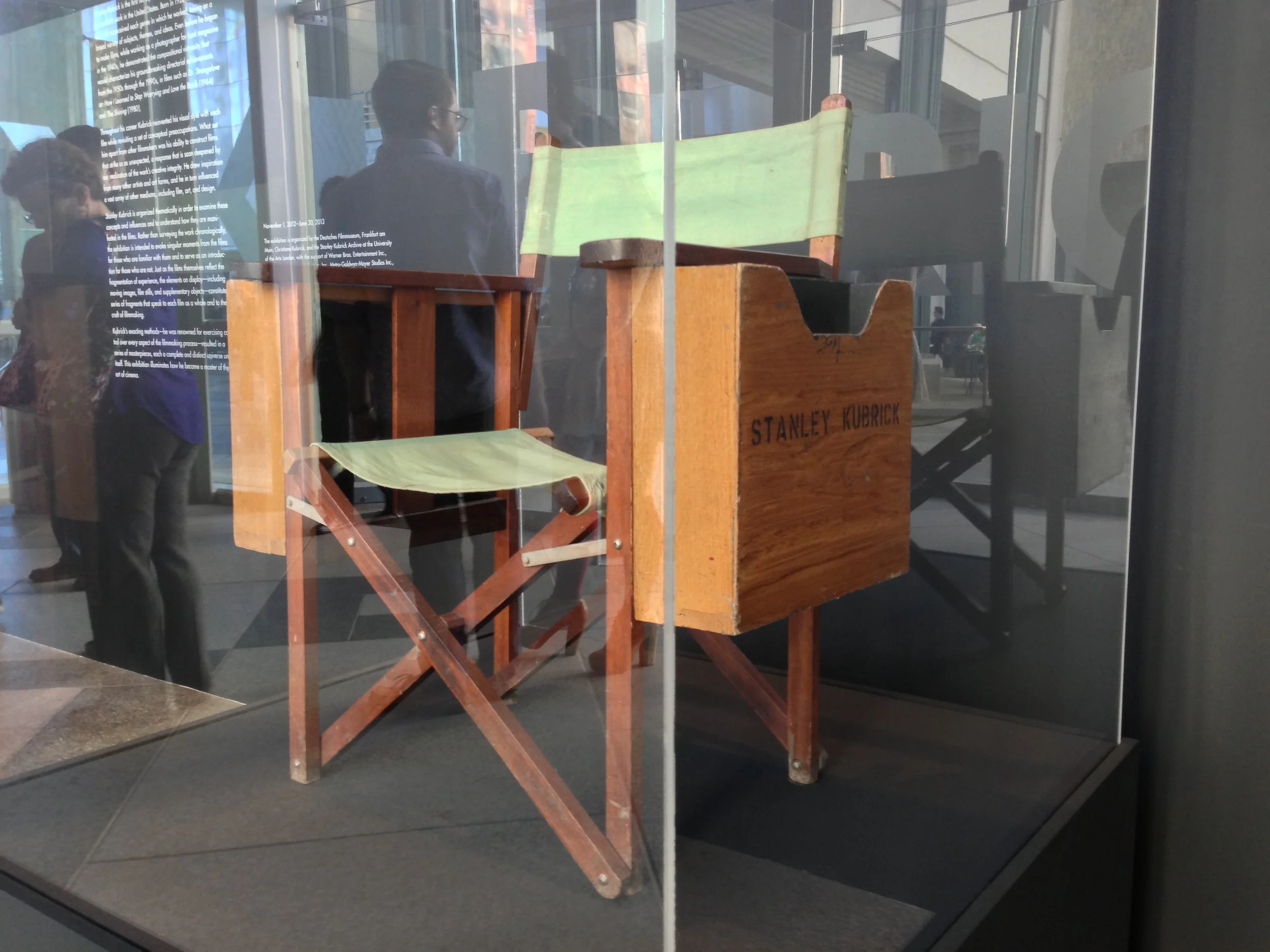 Kubrick's directing chair. Can't help but get chills from this thing!