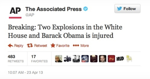 AP's Twitter Account Hack, Stocks Drop