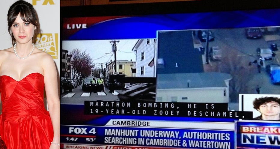 TV Captioner Regrets Naming Zooey Deschanel a Boston Bombing Suspect