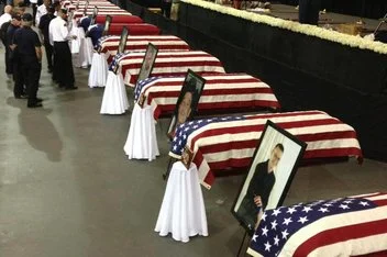 Dallas Station Blows Off West, Texas Memorial