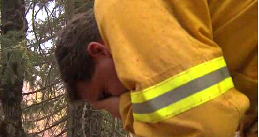 News Crew Gets Dumped on by Air Tanker
