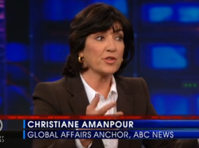 Christiane Amanpour Defends CNN on The Daily Show