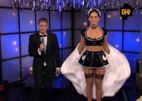 Sloan Sabbith Jumps into Pie Dressed as a French Maid