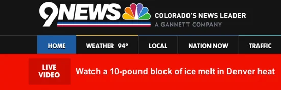 Denver Station Shows that Ice Melts when it's Hot