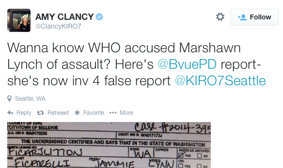 FTVLive cut off the photo as not to show the woman's address and phone number. 