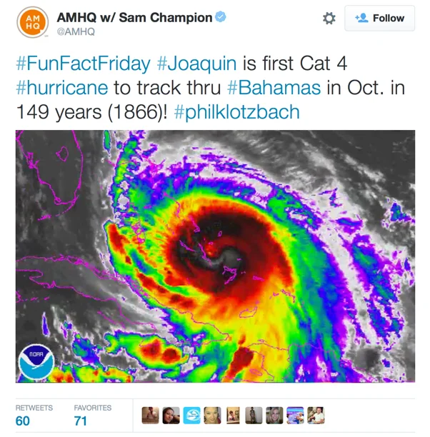 Sam Champion's Hurricane #FunFacts