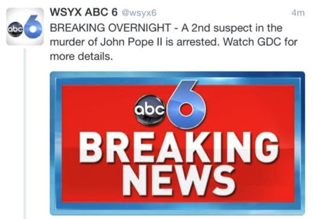 Pope II was Murdered, Suspects Caught