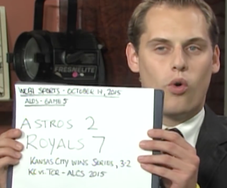 Sports Anchor Does Sportscast with No Video