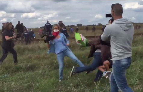 Photographer who Tripped Refugees, Plans to Sue Refugee that She Tripped 