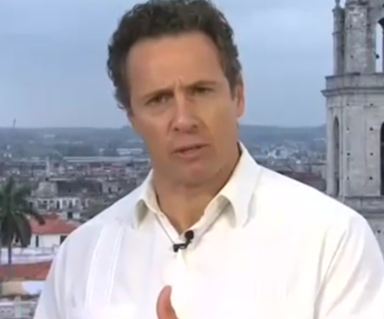 Chris Cuomo Reports from Cuba Wearing His Father's Shirt
