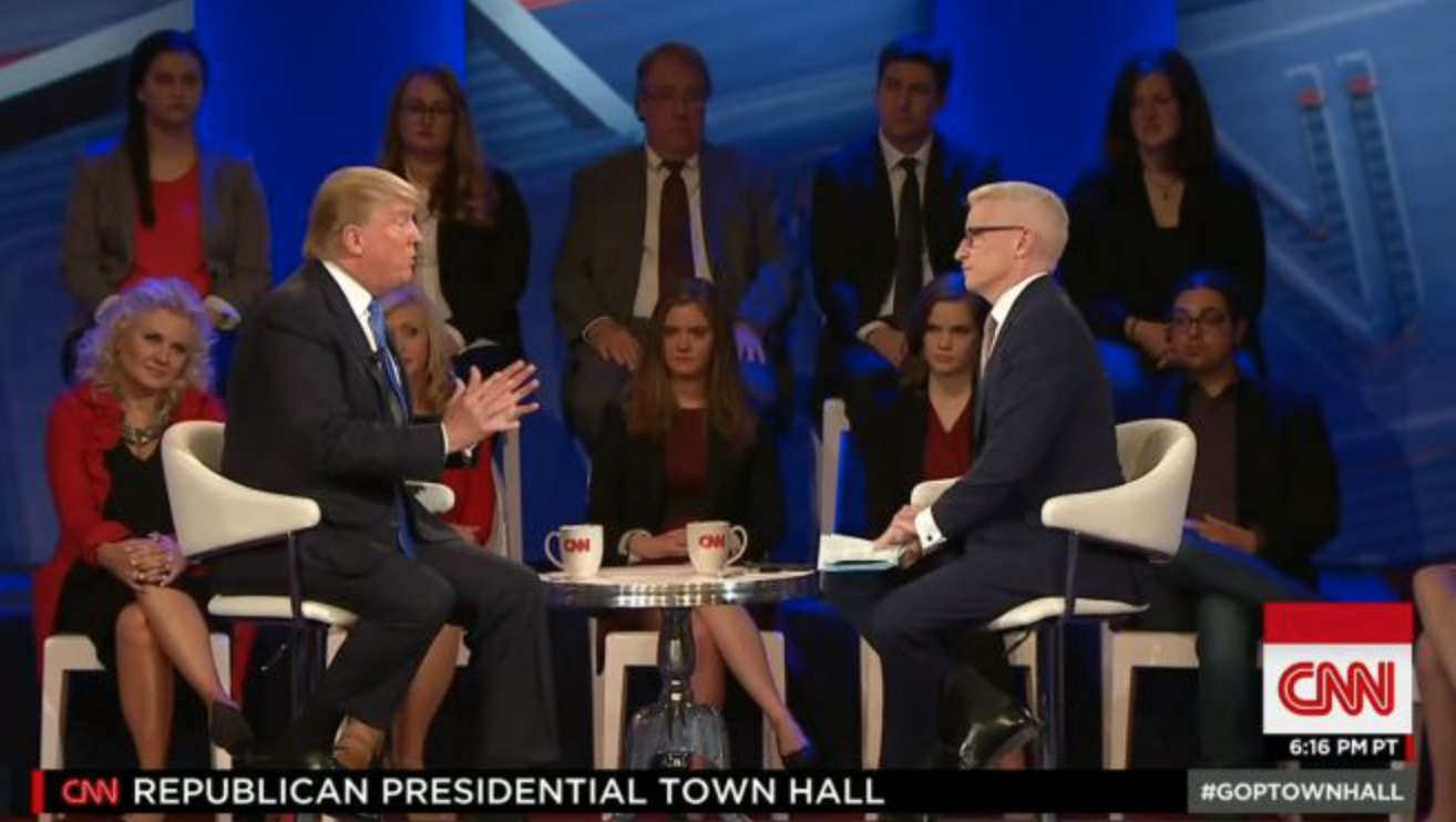 White Out at CNN's Town Hall 