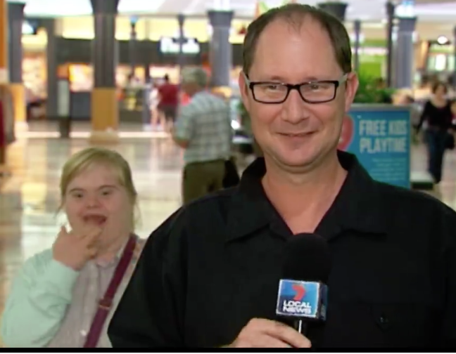 Somebody is Excited to be on Camera