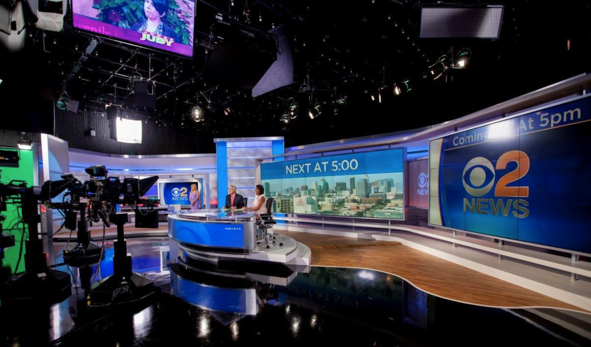 KCBS Takes Wraps off of New Set