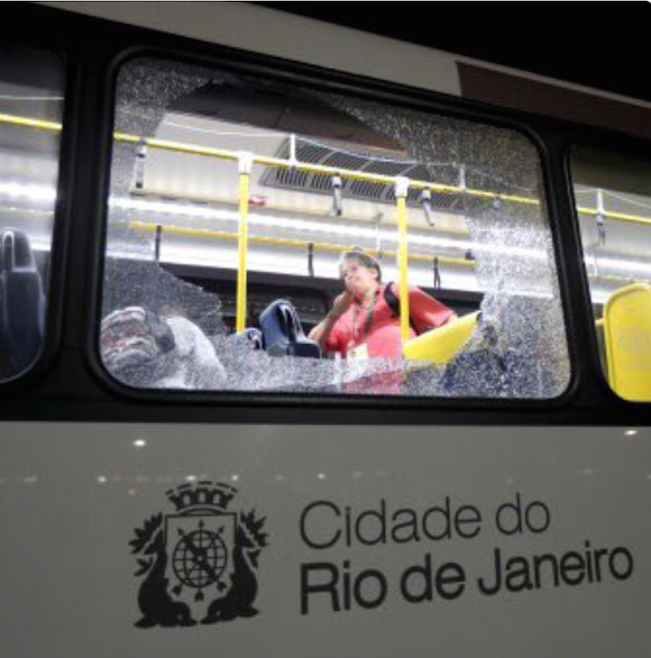 Olympic Media Bus Shot at