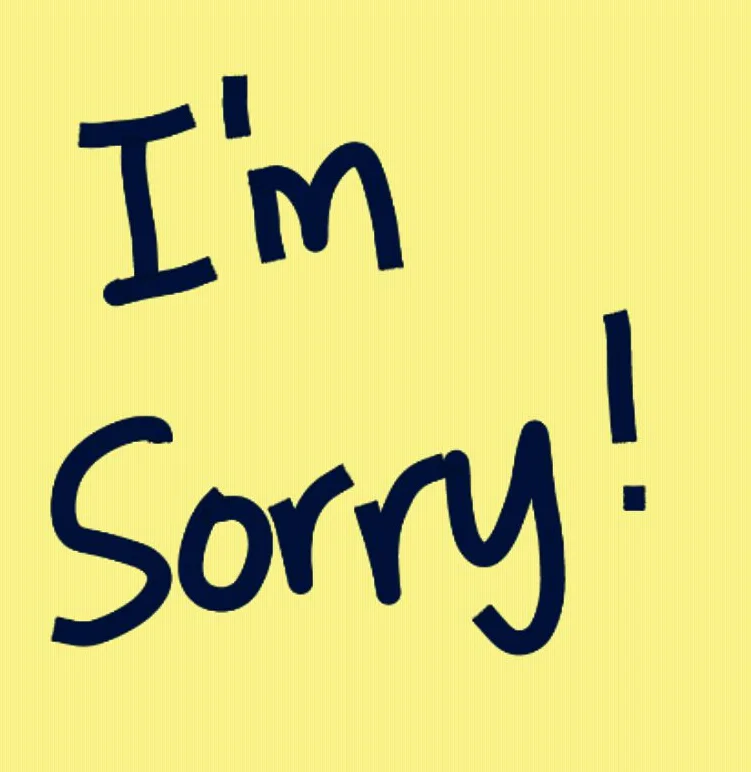 A Public Apology...